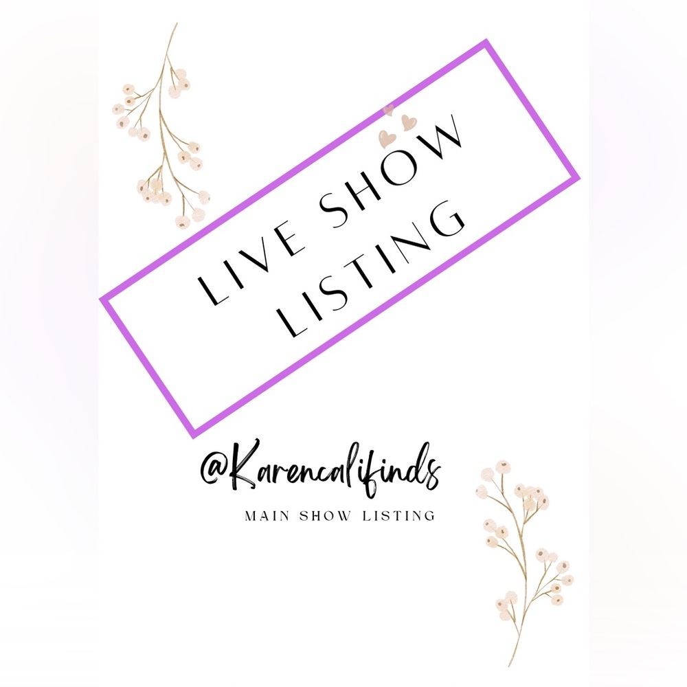 🌻🌻LIVE SHOW LISTING 🌻🌻 - Picture 1 of 2